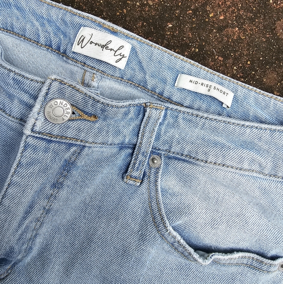 Waverly mid-rise denim shorts - Picture 5 of 5
